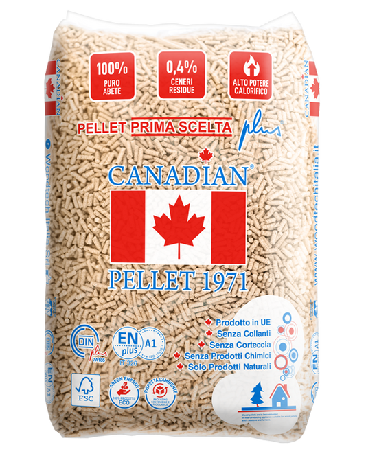 Pellet di abete canadian enplus a1 15 kg