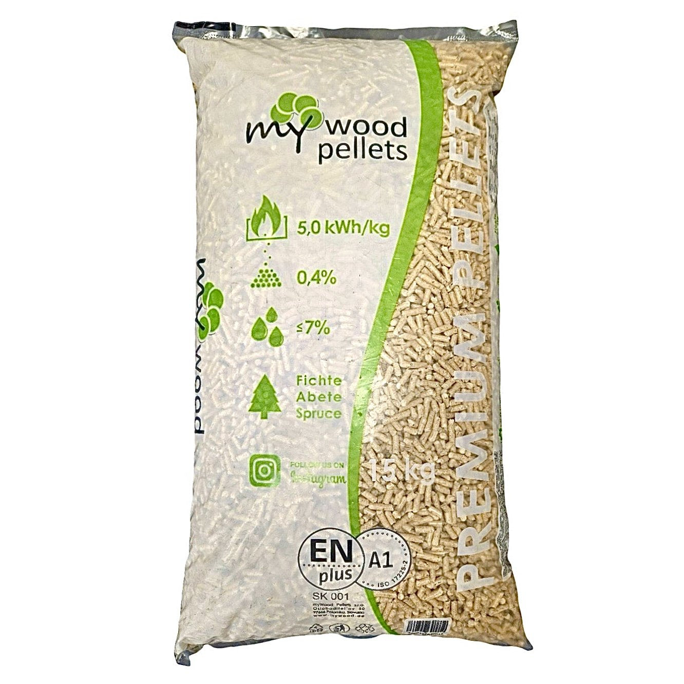 Pellet mywood 15 kg abete